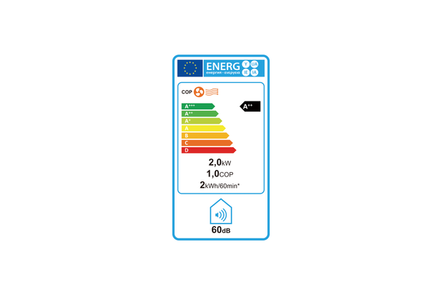 Hyundai Electronics – Bladeless heater PRO – Met ingebouwde LED  – Donkergrijs
