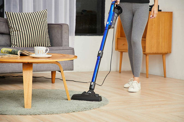 Hyundai Electronics – Premium steelstofzuiger met Handvat – 8 in 1 – 600 Watt – Blauw/Zwart