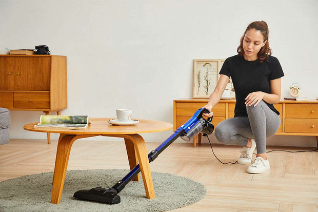 Hyundai Electronics – Premium steelstofzuiger met Handvat – 8 in 1 – 600 Watt – Blauw/Zwart