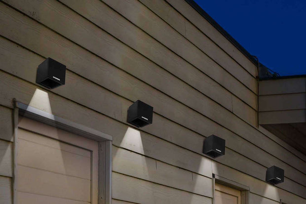 Hyundai Verlichting – Kubus wandlamp op zonne-energie – L – 4 Stuks