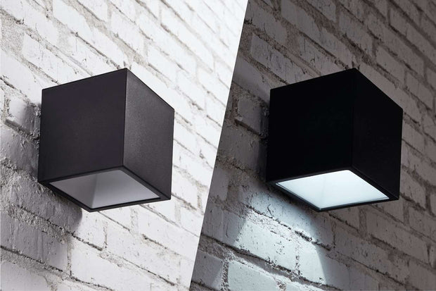 Hyundai Verlichting – Kubus wandlamp op Zonne-energie – extra groot
