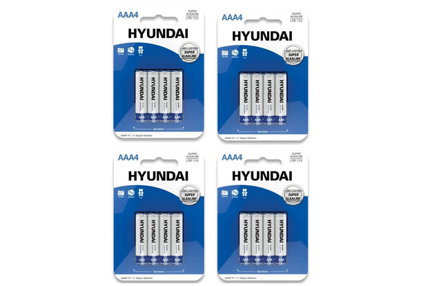 Hyundai Batterijen – Super Alkaline AAA batterijen – 4 stuks