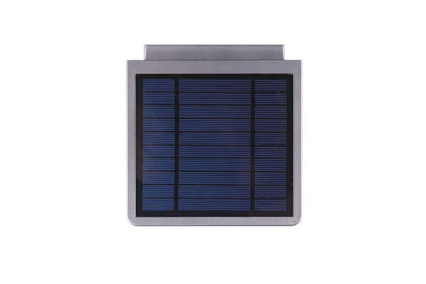 Hyundai Verlichting – Moderne hoek wandlamp op zonne-energie – Zilver