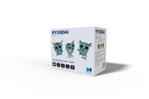 Hyundai Verlichting – Dierenlampen – Vintage Owl – set van 3