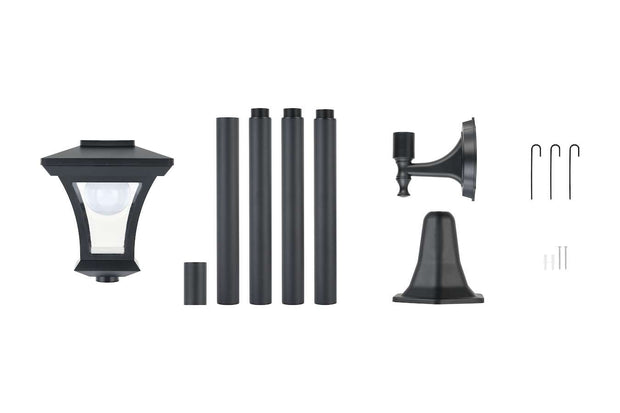Hyundai Verlichting – Klassieke lantaarnpaal op zonne-energie – 160 cm