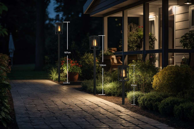 Hyundai Verlichting – Luxe padverlichting op zonne-energie – Fakkel – 2 stuks