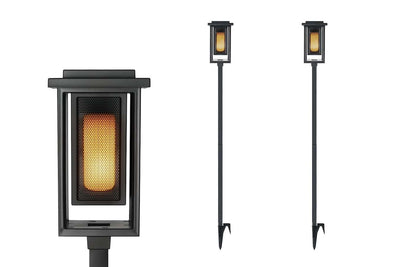 Hyundai Verlichting – Luxe padverlichting op zonne-energie – Fakkel – 2 stuks