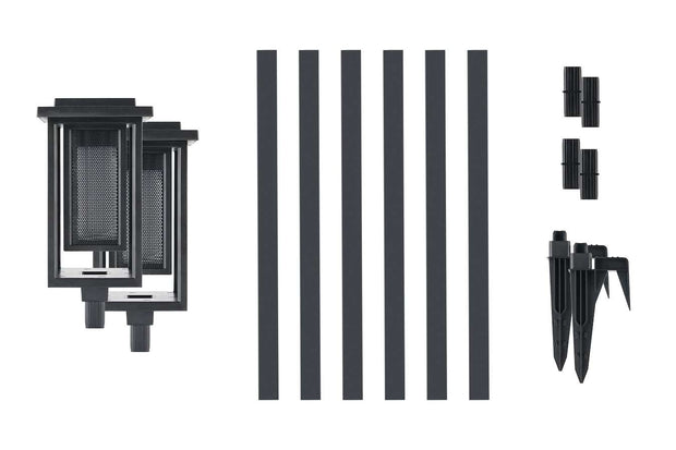 Hyundai Verlichting – Luxe padverlichting op zonne-energie – Fakkel – 2 stuks