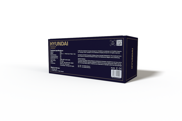 Hyundai Electronics – Elektrische multi styler – 5 in 1 functies – Met opbergdoos