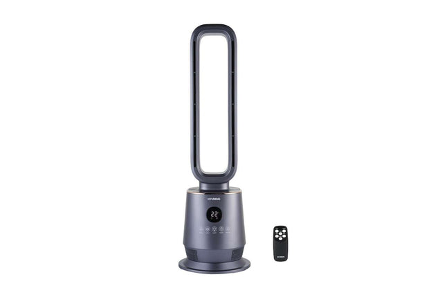 Hyundai Electronics – Bladeless heater PRO – Met ingebouwde LED  – Donkergrijs