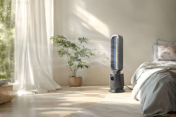 Hyundai Electronics – Bladeless heater PRO – Met ingebouwde LED  – Donkergrijs