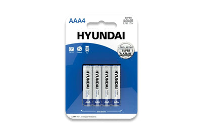 Hyundai Batterijen – Super Alkaline AAA batterijen – 4 stuks