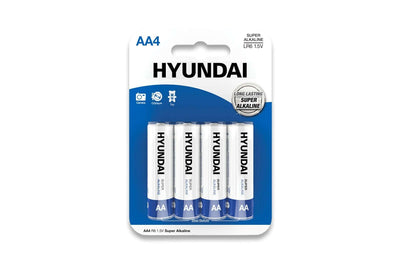 Hyundai Batterijen – Super Alkaline AA batterijen – 4 stuks