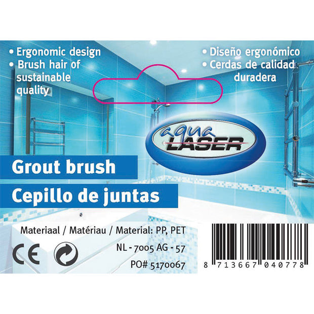 Aqua Laser Voegenborstel Grout Brush blistercard