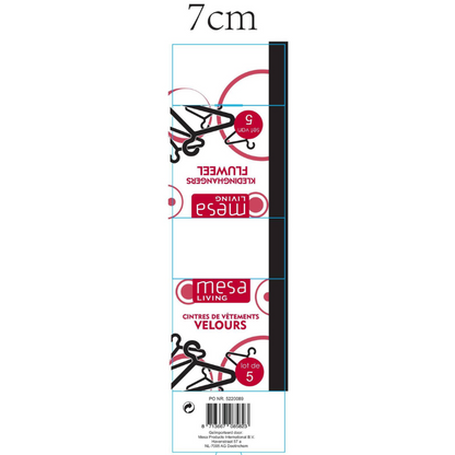Mesa Living Clothes Hanger Velvet set of 5