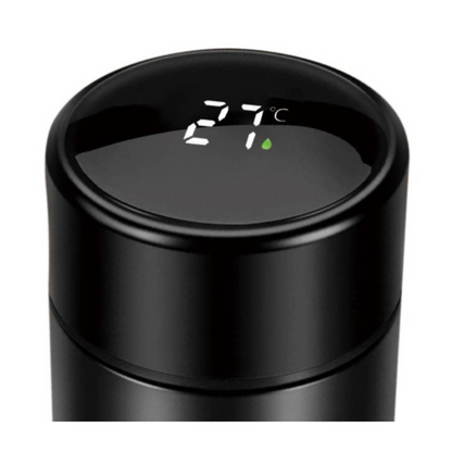 Mesa Living Thermosfles met Thermometer zwart of SS