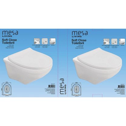 Mesa Living soft close toiletbril colorbox