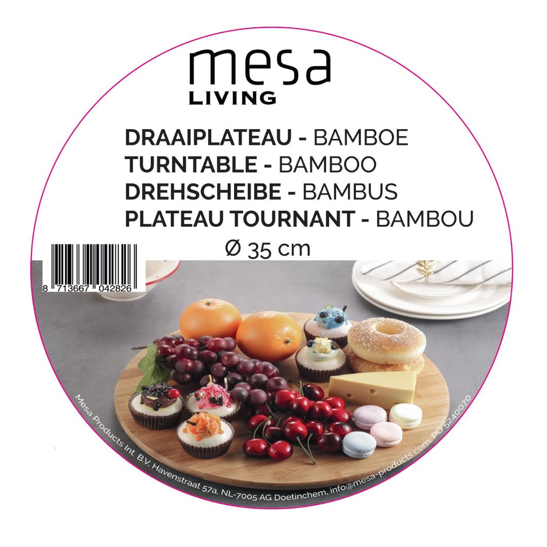 Secret de Gourmet Slakom/serveer schaaltjes - bamboe - D17 cm - Set 8x Secret de Gourmet Slakom/serveer schaaltjes - bamboe - D17 cm - Set 8x